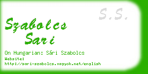 szabolcs sari business card